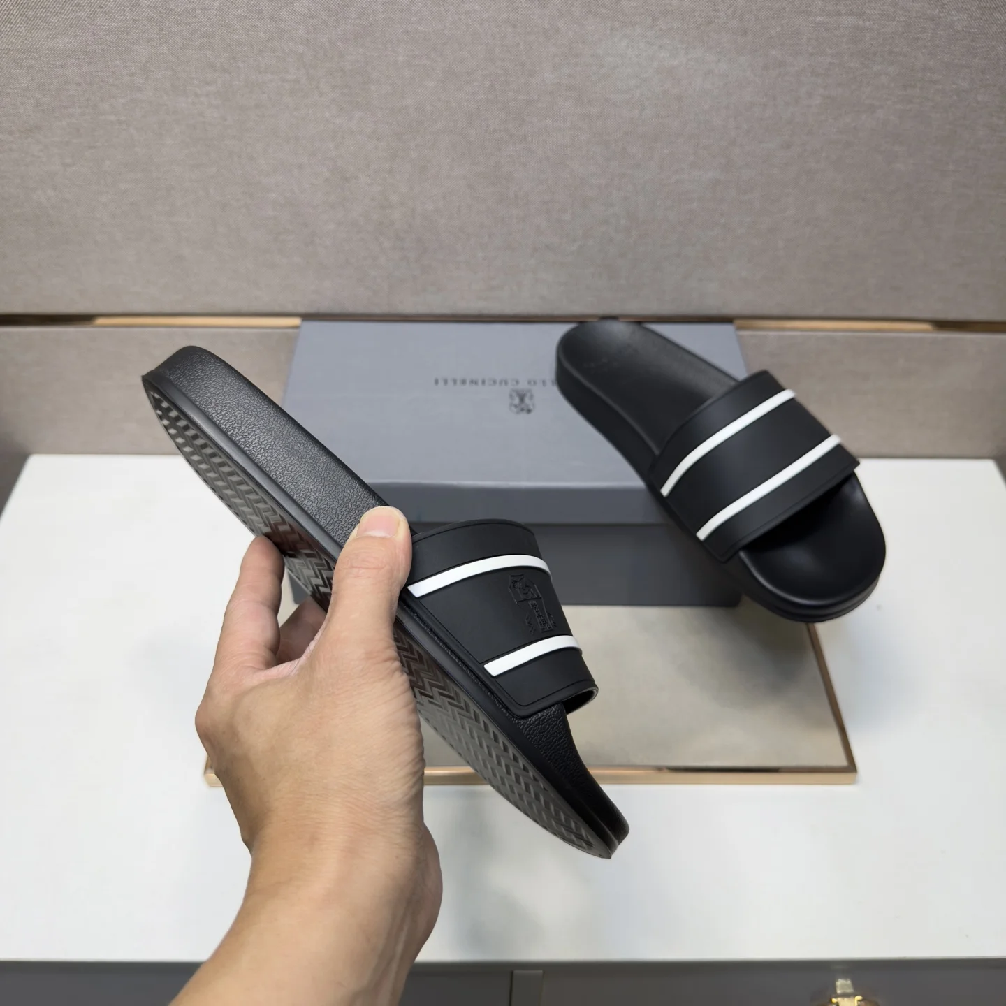BALENCIAGA Slides Leather Mix EU38-45 A10202608030484 - Image 7