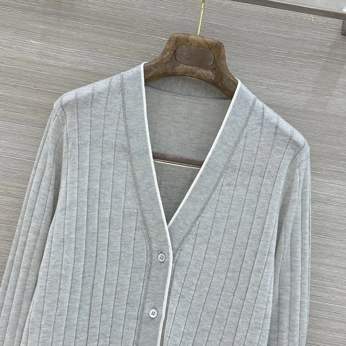 BALENCIAGA Sweaters Silver Wool M C50202608041095 - Image 2