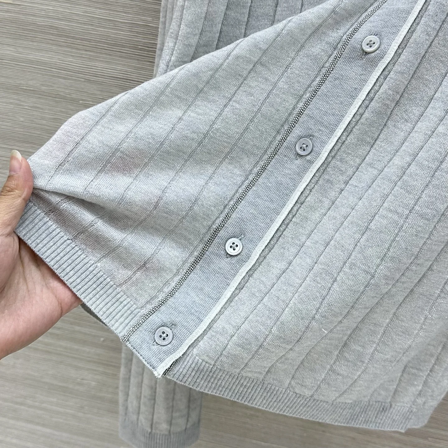 BALENCIAGA Sweaters Silver Wool M C50202608041095 - Image 7