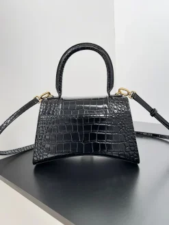 Alternative view of BALENCIAGA Top Handle Bags Embossed Calfskin (Black-Gold) 23X10X24CM D00202608100096