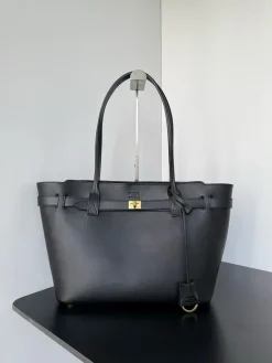 BALENCIAGA Totes Bags (Black-Gold) 46X28X13CM F80202608100398