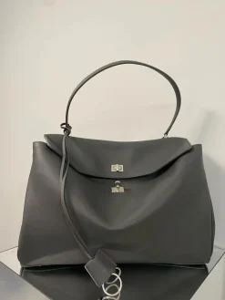 BALENCIAGA Totes Bags Leather (Gray-Silver) 40X30X13CM G50202608100365