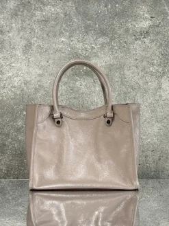 Alternative view of BALENCIAGA Totes Bags Waxed Calfskin (Beige-Black) 26X10X20 CM E80202608100412