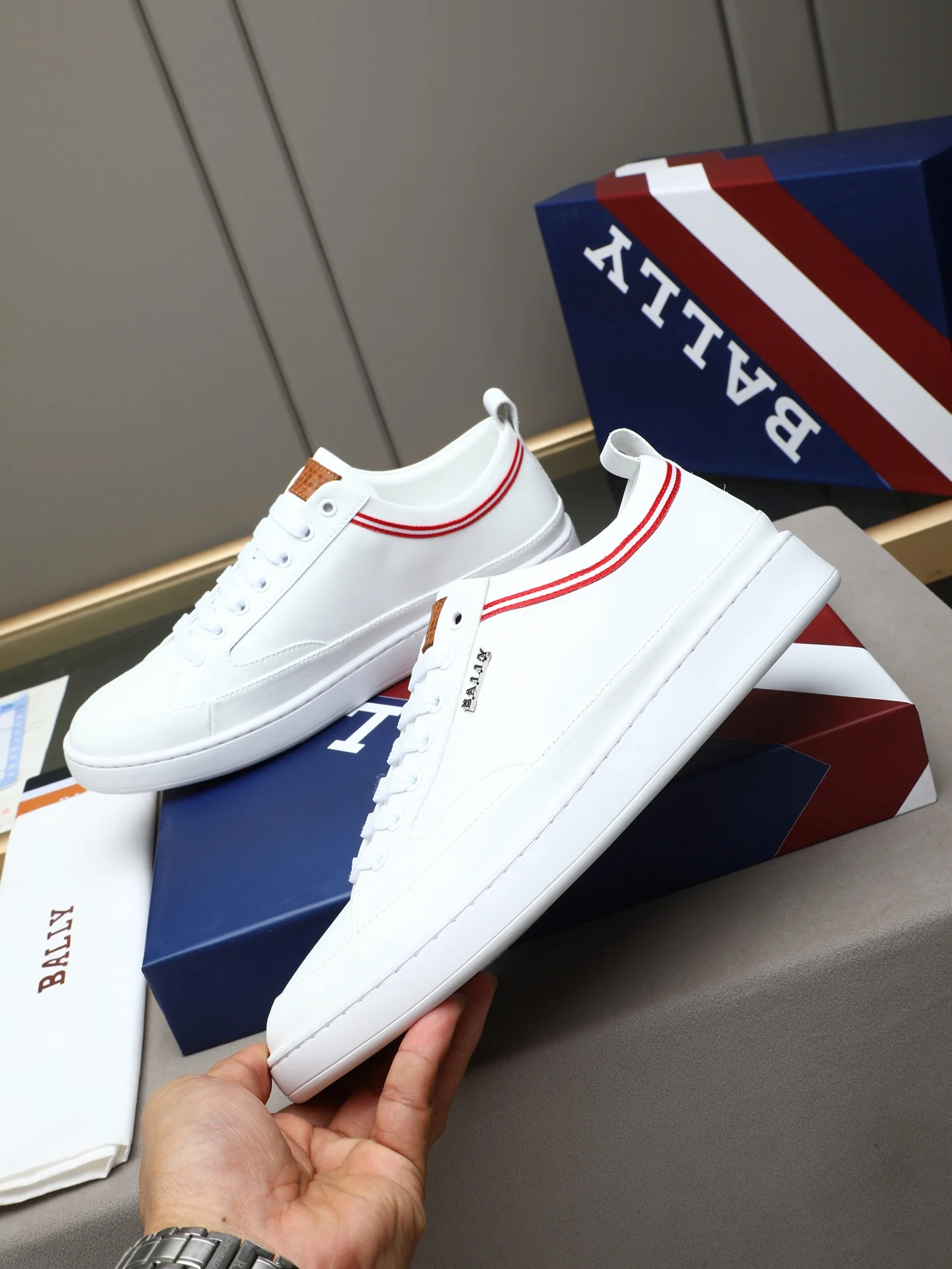BALLY Sneakers Calfskin & Suede EU38-44 B00202608030363 - Image 2