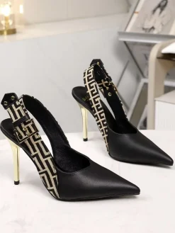 Alternative view of BALMAIN Heels Leather Rubber EU35-42 A90202608031673