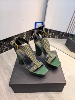 BALMAIN Sandals Fabric & Leather EU36-42 C40202608031437
