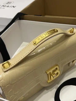 Alternative view of BALMAIN Shoulder Bags Calf Leather (Beige-Gold) 23X14X8CM H50202608100266