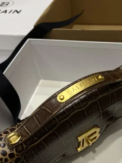 Alternative view of BALMAIN Shoulder Bags Calf Leather (Brown-Gold) 23X14X8CM H50202608100264