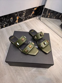Alternative view of BALMAIN Slides Calf Leather EU36-42 B70202608031382