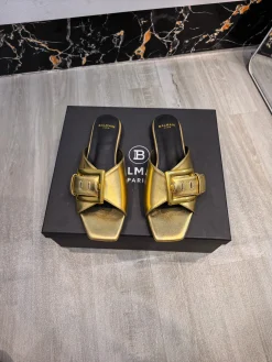 BALMAIN Slides Calf Leather EU36-42 B90202608031408