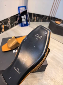 BALMAIN Slides Fabric & Leather EU36-42 B70202608031434
