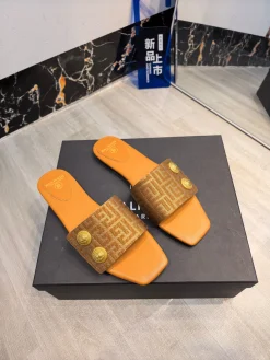 Alternative view of BALMAIN Slides Fabric & Leather EU36-42 B70202608031434