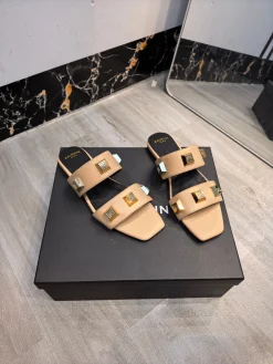 Alternative view of BALMAIN Slides Leather EU36-42 B70202608031384