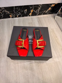 BALMAIN Slides Leather EU36-42 B90202608031406