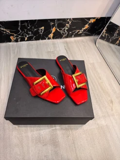 Alternative view of BALMAIN Slides Leather EU36-42 B90202608031406
