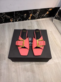 BALMAIN Slides Leather EU36-42 B90202608031407