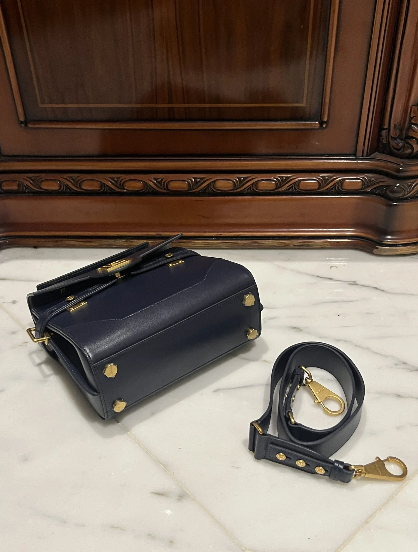 BALMAIN Top Handle Bags (Black-Gold) I80202608100292 - Image 8