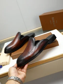 Alternative view of BERLUTI Slides Calf Leather EU38-44 A70202608030350