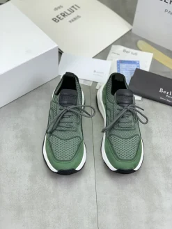 Alternative view of BERLUTI Sneakers Knit Leather EU39-45 C30202608032416