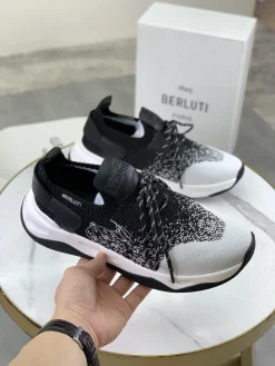 Alternative view of BERLUTI Sneakers Knit Leather EU39-45 C30202608032459