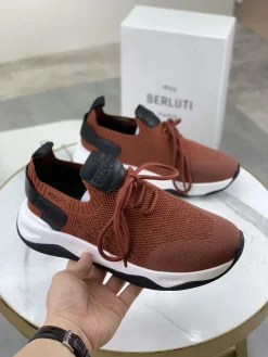 Alternative view of BERLUTI Sneakers Knit Leather EU39-45 C30202608032464