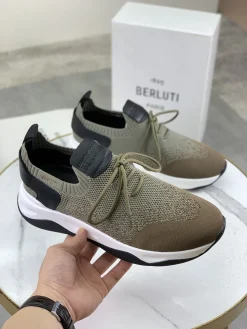 Alternative view of BERLUTI Sneakers Knitted Leather EU39-45 C30202608032461
