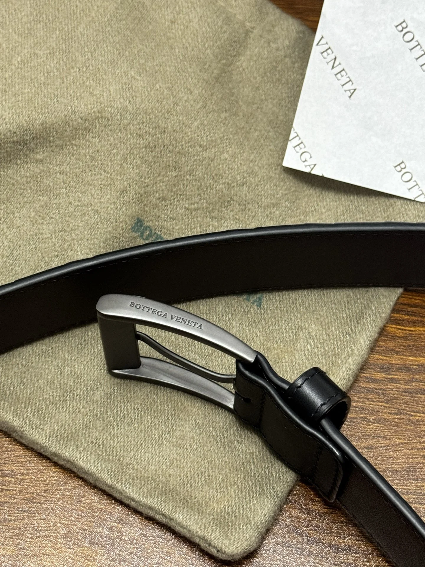 BOTTEGA VENETA Belts Intrecciato Leather 3.5CM A90202608050246 - Image 4