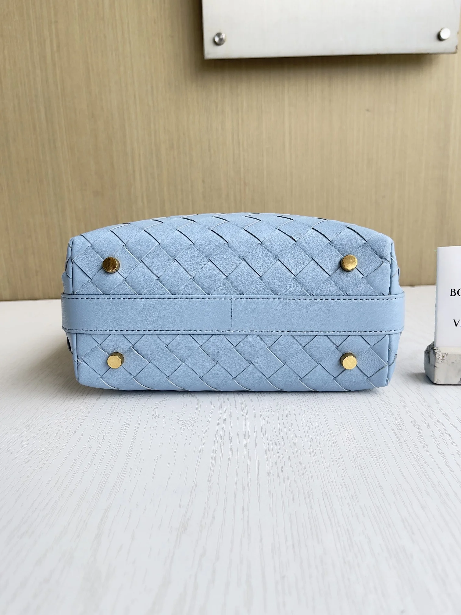 BOTTEGA VENETA Bucket Bags Intrecciato Leather (Blue) 22X13X9CM F80202608080212 - Image 5