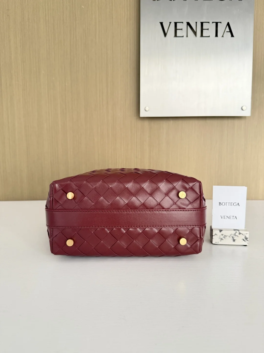 BOTTEGA VENETA Bucket Bags Intrecciato Leather (Burgundy) 22X13X9CM F80202608080207 - Image 6