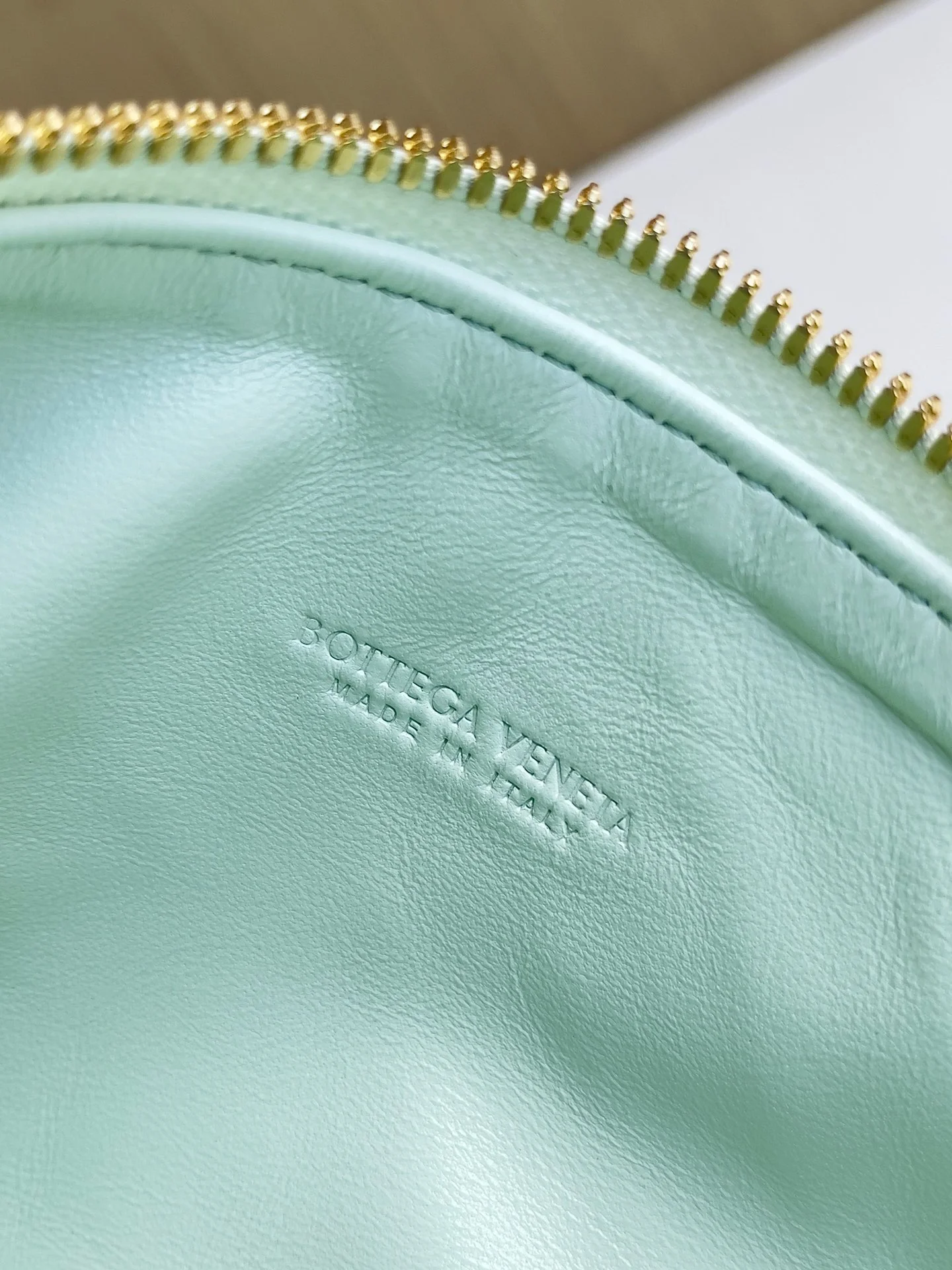 BOTTEGA VENETA Bucket Bags Intrecciato Leather (Mintgreen-Gold) 22X13X9CM F80202608080198 - Image 7