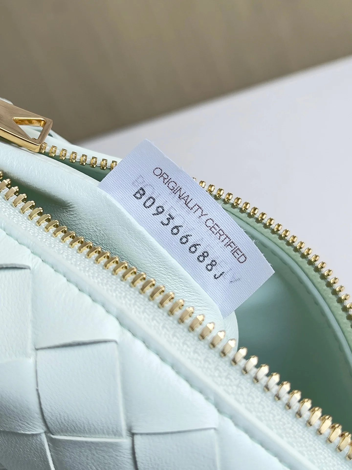 BOTTEGA VENETA Bucket Bags Intrecciato Leather (Mintgreen-Gold) 22X13X9CM F80202608080198 - Image 8