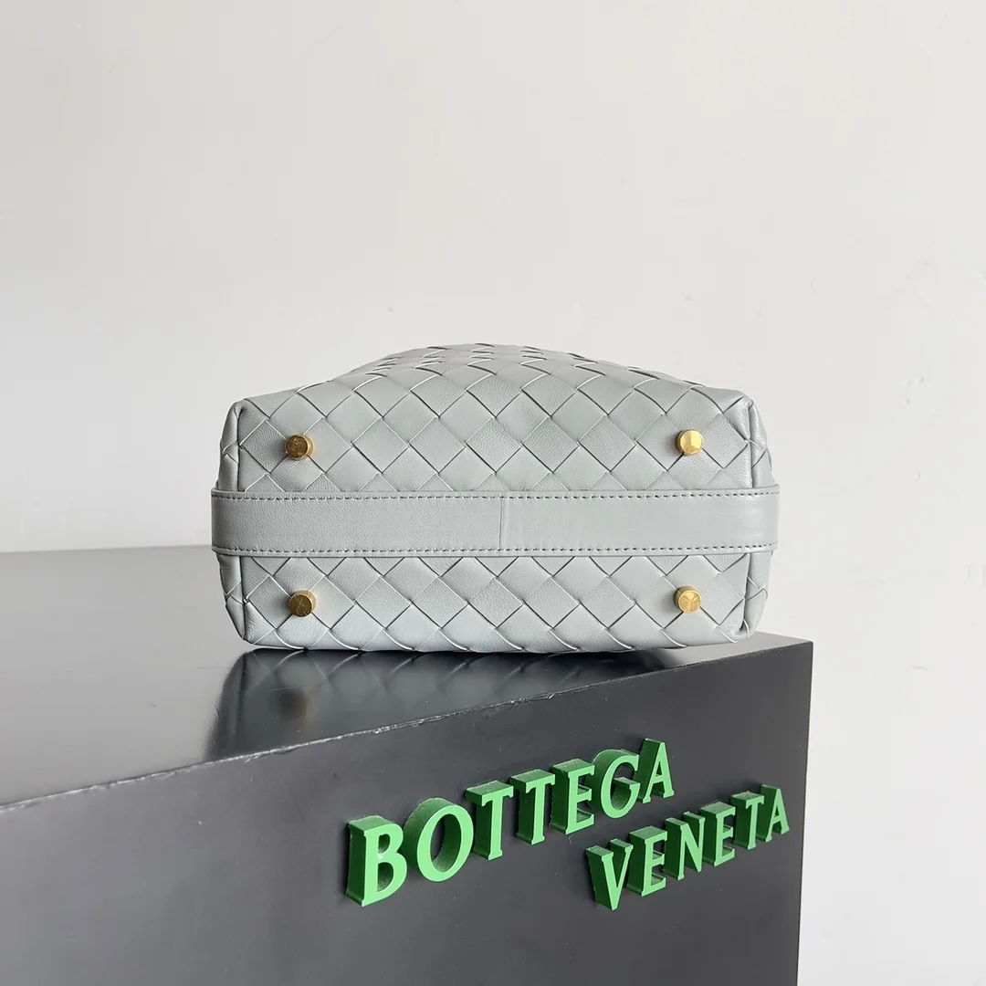 BOTTEGA VENETA Bucket Bags Nappa Lambskin (Grey) 22X13X9 F80202608080241 - Image 3