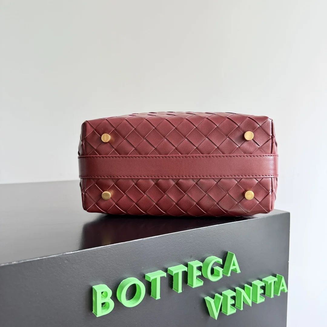 BOTTEGA VENETA Bucket Bags Nappa Lambskin (Red-Gold) 22X13X9CM F80202608080226 - Image 3