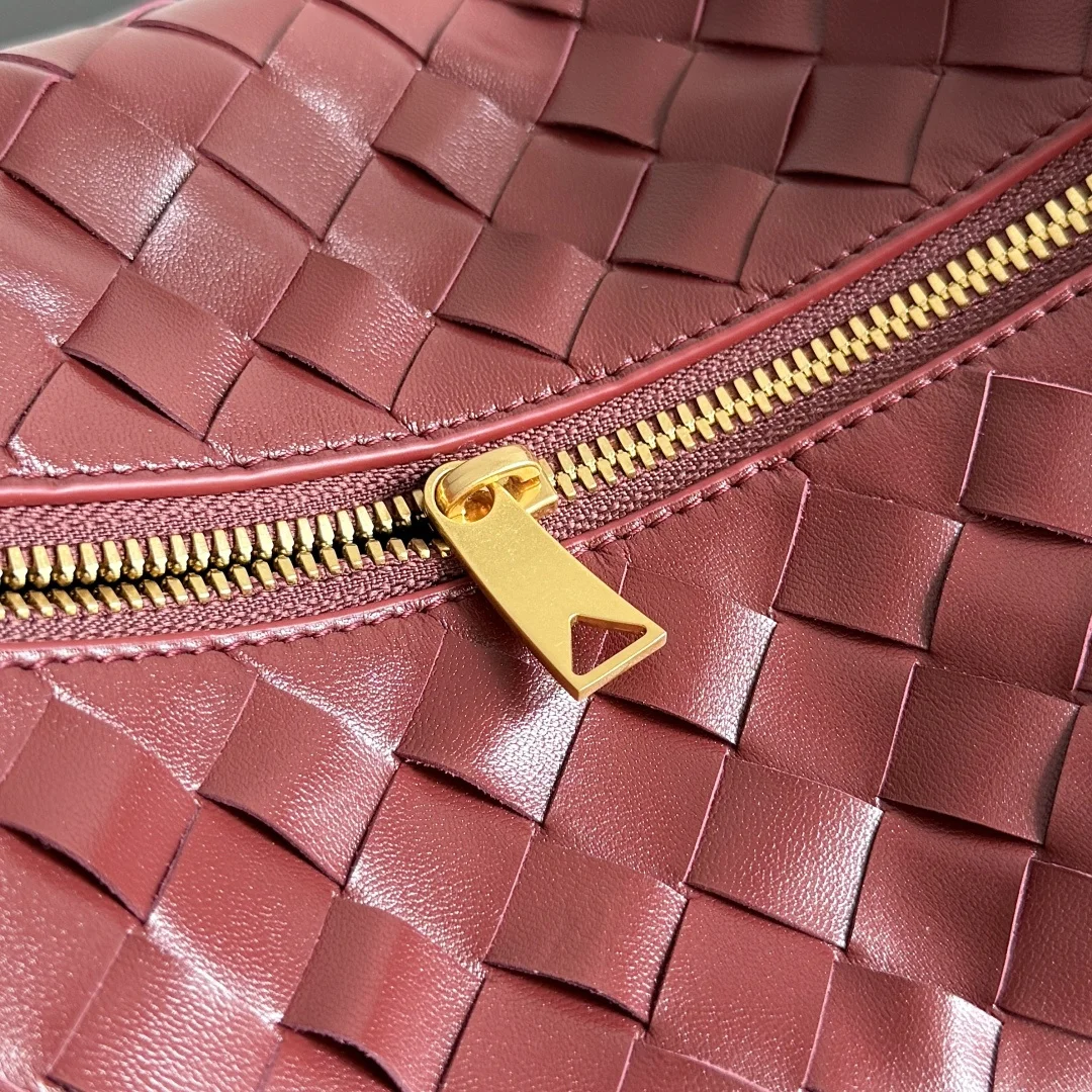 BOTTEGA VENETA Bucket Bags Nappa Lambskin (Red-Gold) 22X13X9CM F80202608080226 - Image 5