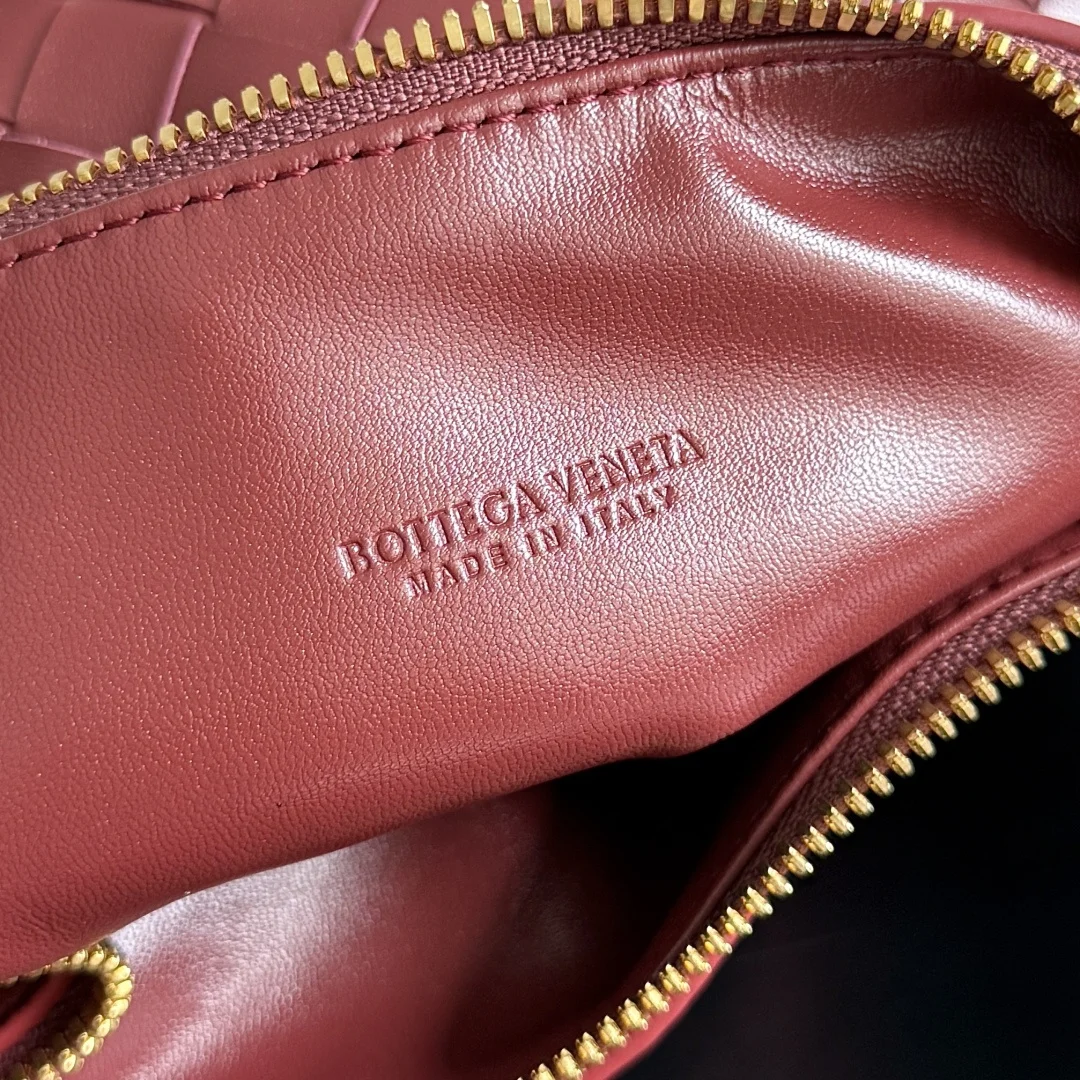 BOTTEGA VENETA Bucket Bags Nappa Lambskin (Red-Gold) 22X13X9CM F80202608080226 - Image 7