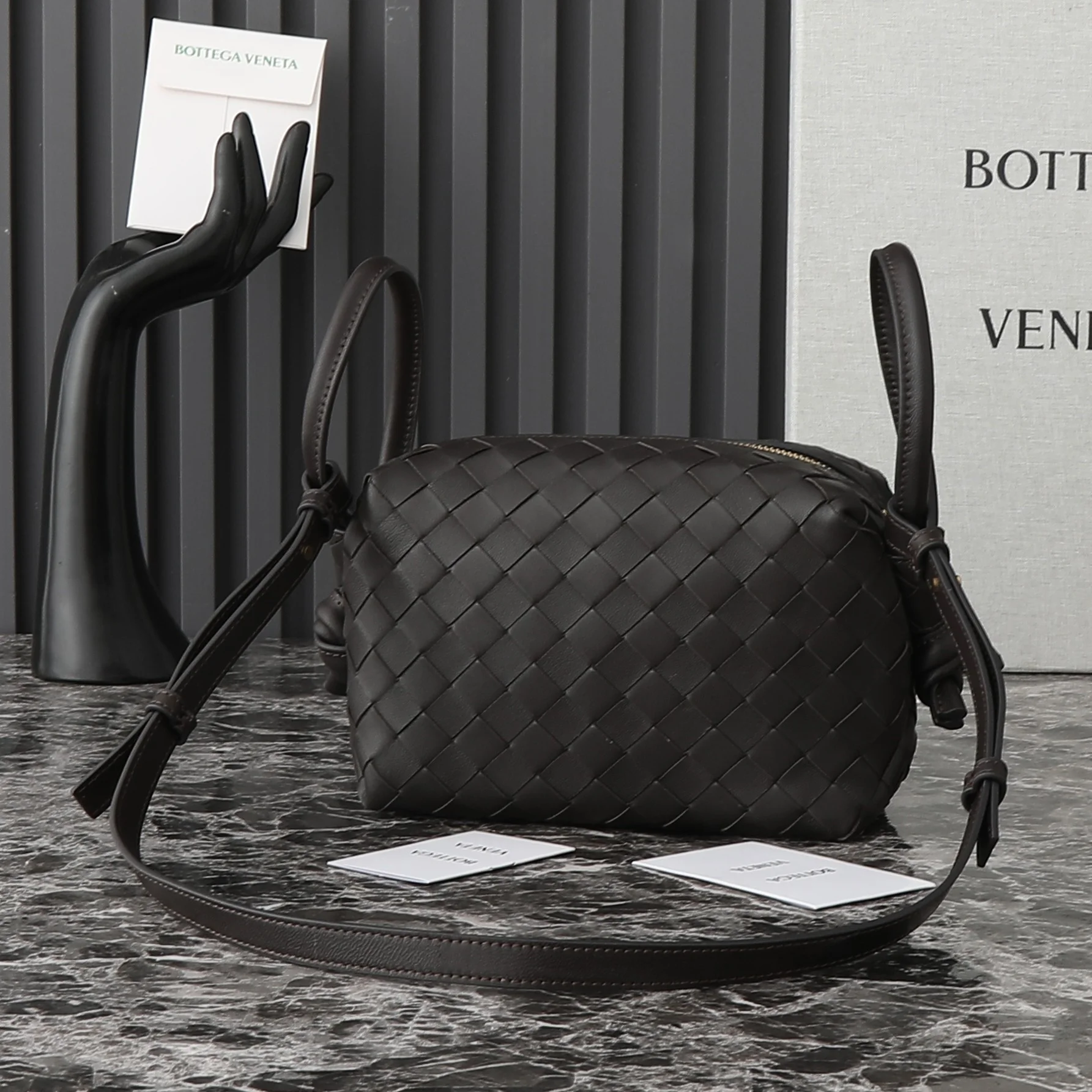 BOTTEGA VENETA Crossbody Bags Soft Lambskin (Brown) 19X12X9CM F80202608080191