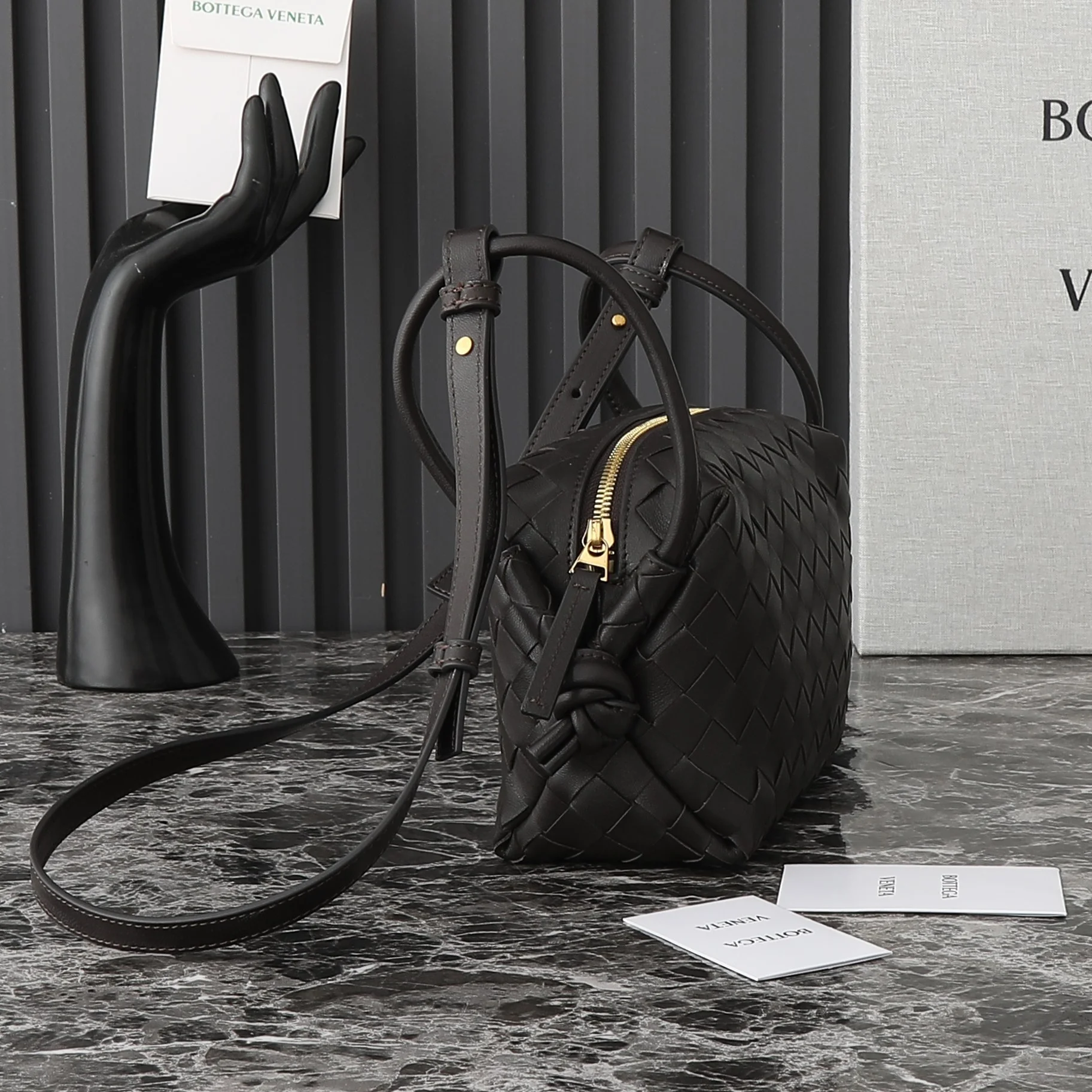 BOTTEGA VENETA Crossbody Bags Soft Lambskin (Brown) 19X12X9CM F80202608080191 - Image 2