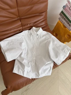 BOTTEGA VENETA Shirts Striped Fabric S-L B55202608041817