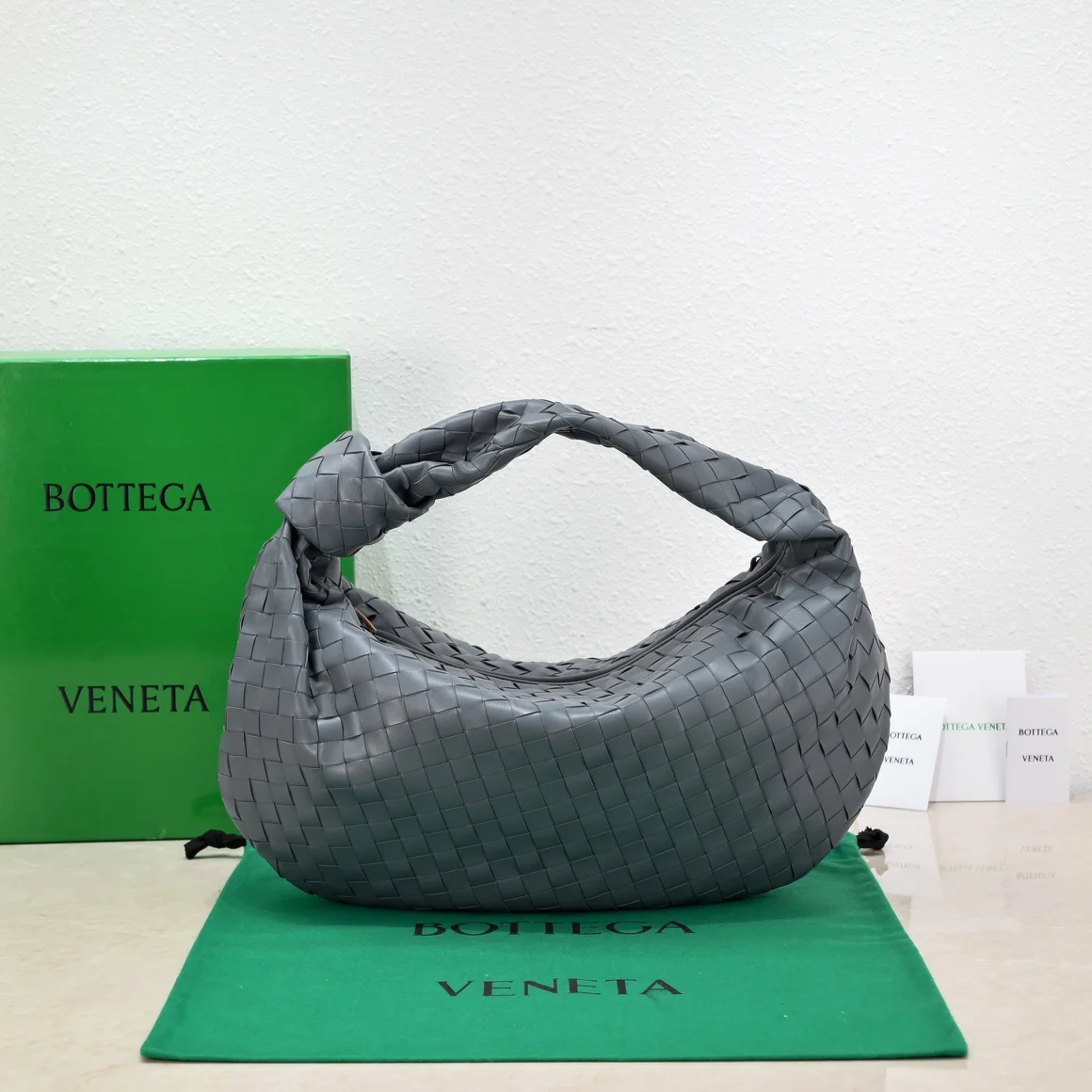 BOTTEGA VENETA Shoulder Bags Lamb Leather (Gray) 40X48X16 I30202608080094 - Image 2