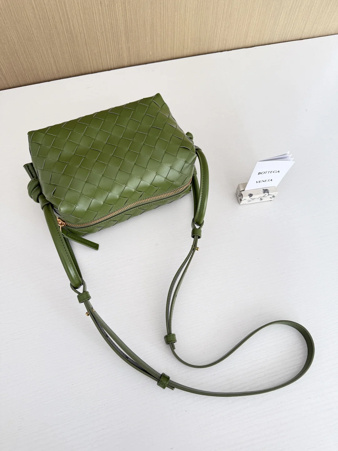 BOTTEGA VENETA Shoulder Bags Leather (Green) 19X12X9CM F80202608080143 - Image 3
