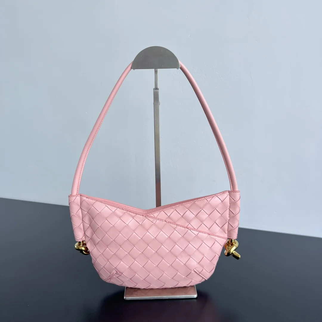 BOTTEGA VENETA Shoulder Bags Leather (Pink-Gold) 28X18X5CM H30202608080065