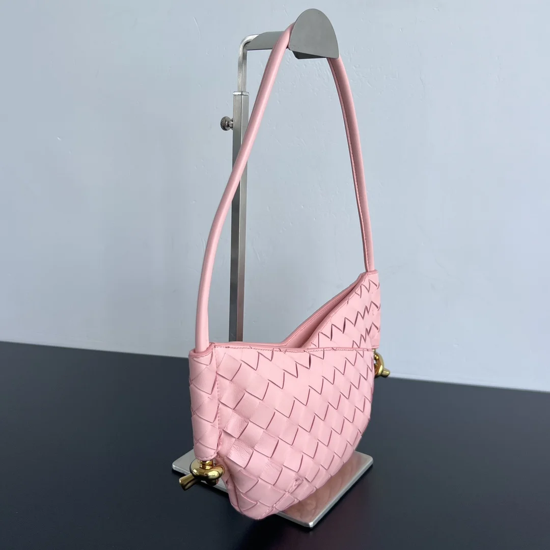 BOTTEGA VENETA Shoulder Bags Leather (Pink-Gold) 28X18X5CM H30202608080065 - Image 2