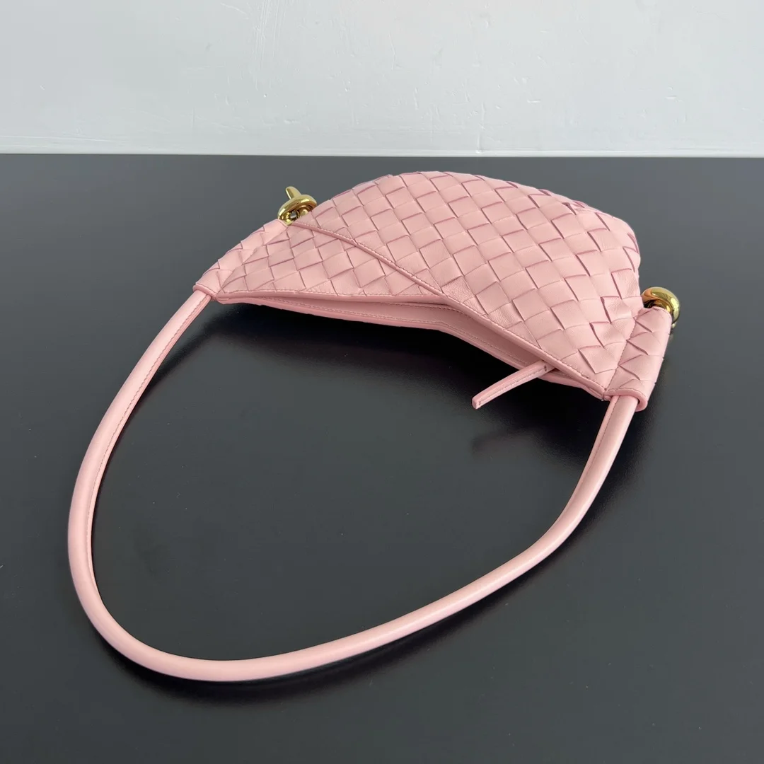 BOTTEGA VENETA Shoulder Bags Leather (Pink-Gold) 28X18X5CM H30202608080065 - Image 4