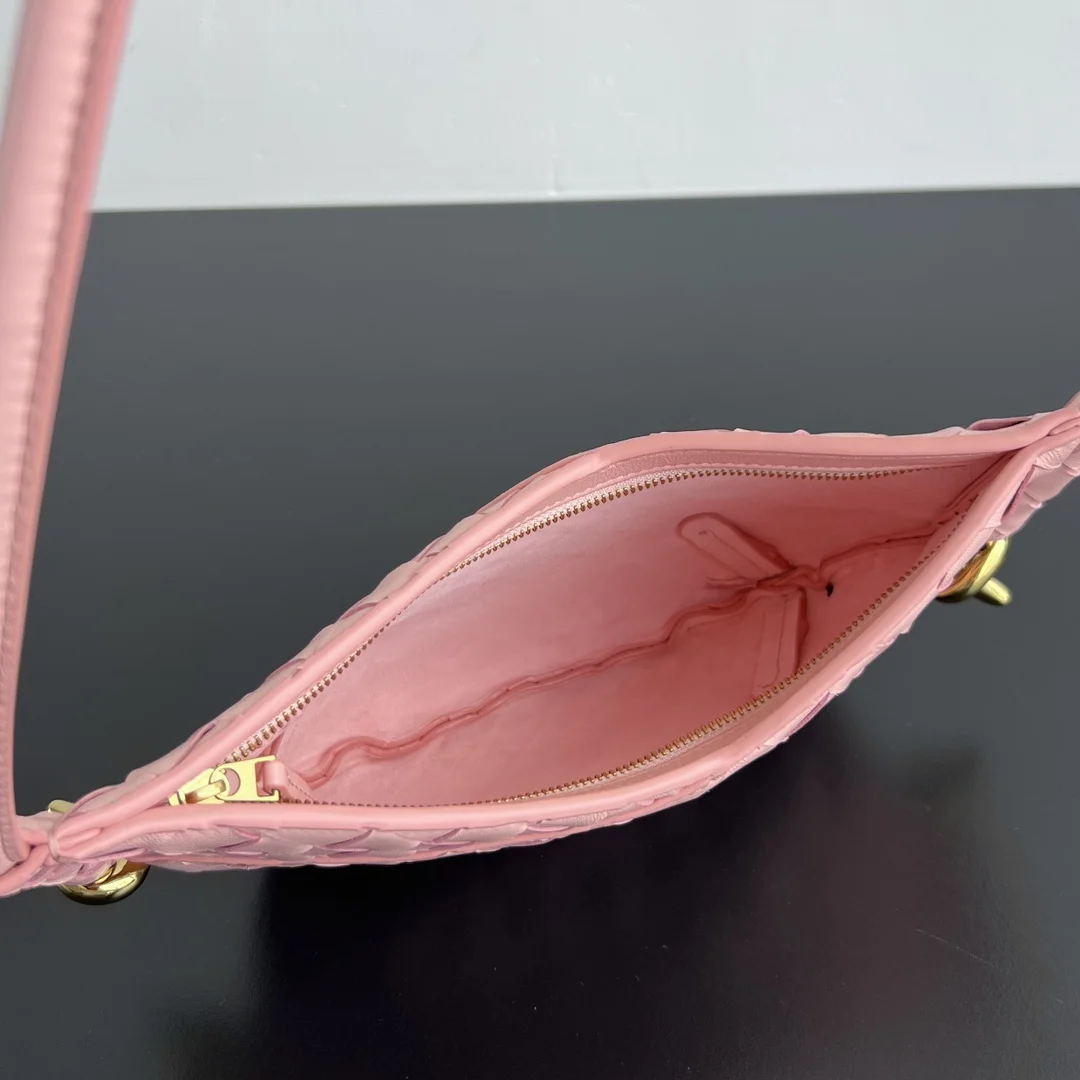 BOTTEGA VENETA Shoulder Bags Leather (Pink-Gold) 28X18X5CM H30202608080065 - Image 5