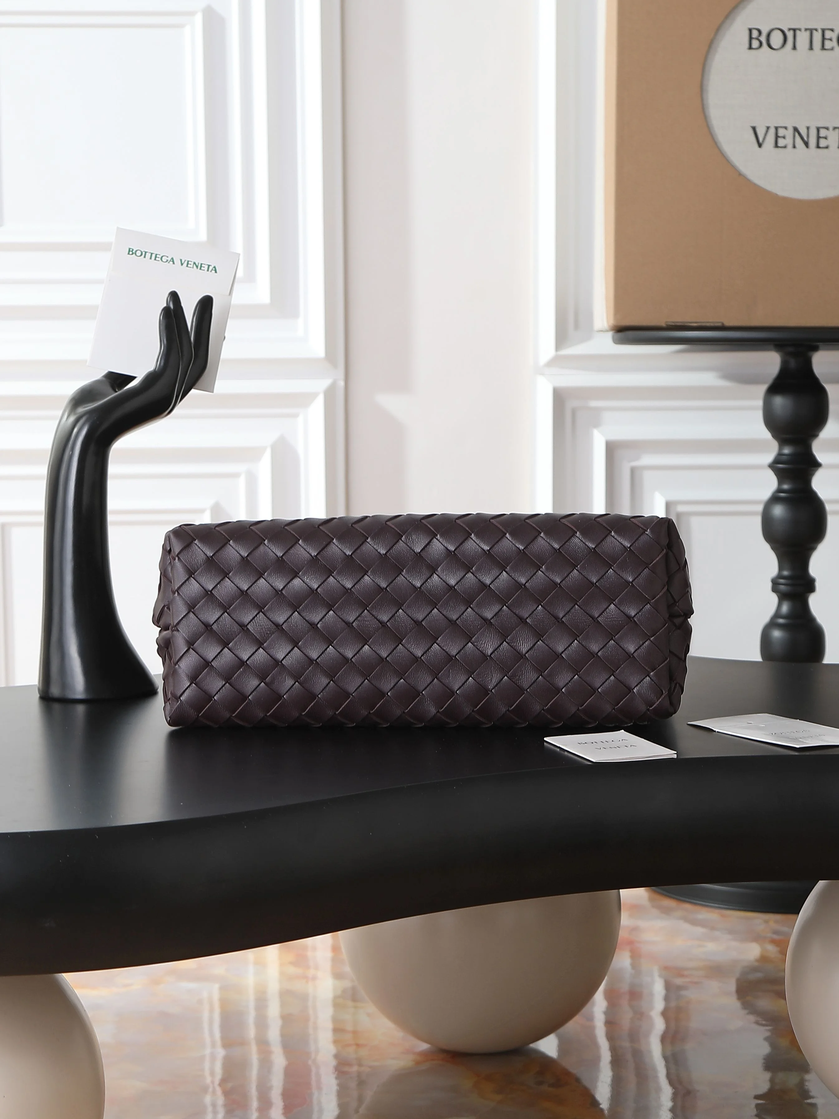 BOTTEGA VENETA Shoulder Bags Nappa Lambskin (Brown-Gold) 32X24X12 A130202608080549 - Image 4