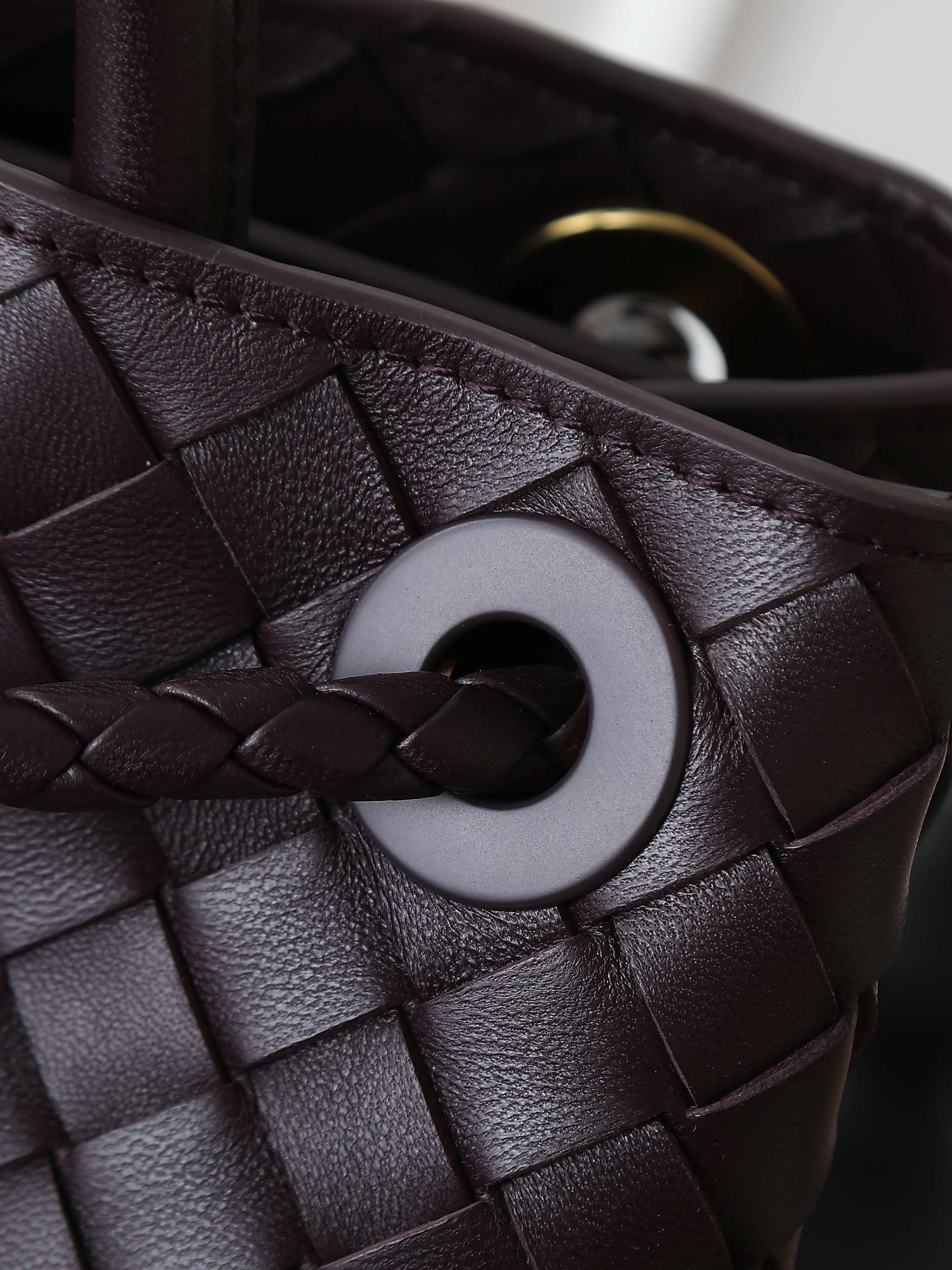 BOTTEGA VENETA Shoulder Bags Nappa Lambskin (Brown-Gold) 32X24X12 A130202608080549 - Image 7