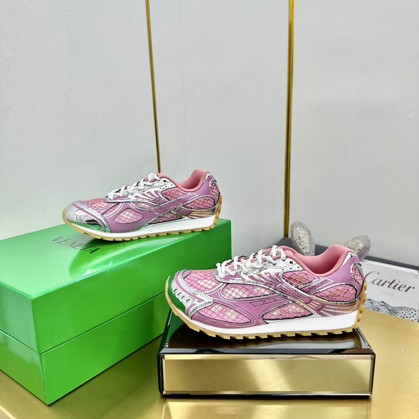 BOTTEGA VENETA Sneakers Leather Mesh EU35-47 B40202608030046 - Image 8