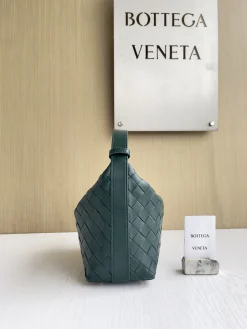 Alternative view of BOTTEGA VENETA Top Handle Bags Intrecciato Leather (Green-Gold) 22X13X9CM F80202608080213