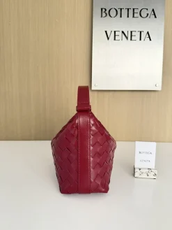 Alternative view of BOTTEGA VENETA Top Handle Bags Intrecciato Leather (Red-Gold) 22X13X9CM F80202608080206