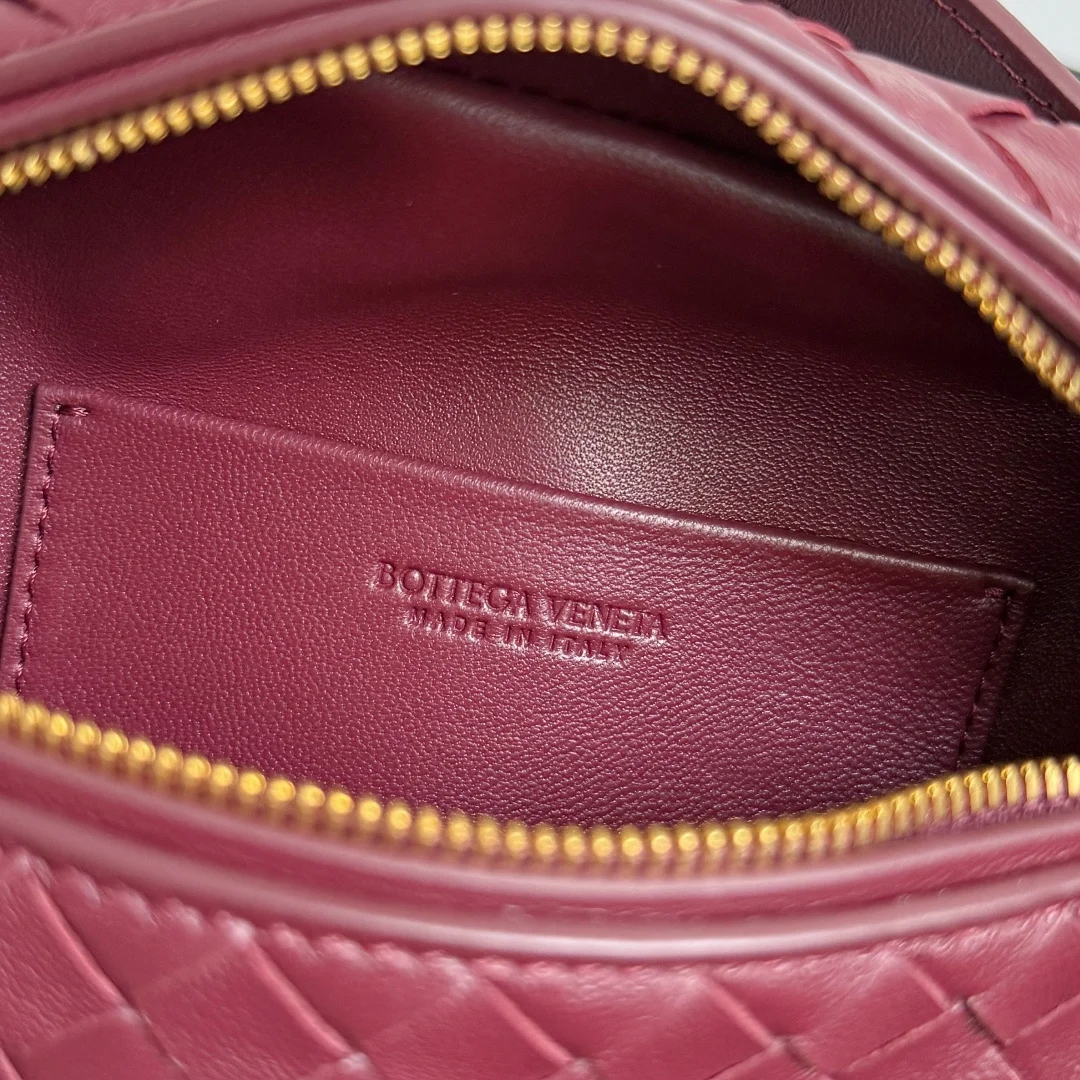 BOTTEGA VENETA Top Handle Bags Lamb Leather (Burgundy-Gold) 19X14X3CM G80202608080106 - Image 7
